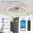 20-Inch Smart Flush Mount Ceiling Fan With Light And Remote, Indoor LED Fan With APP Control And Dimmable Color-Changing Light-1436131097