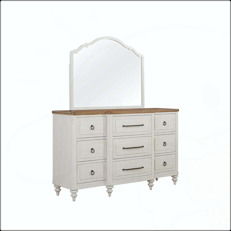 Shaped Mirror - Cement
