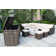 9 - Person Modular Patio Conversation Sets with Cushions