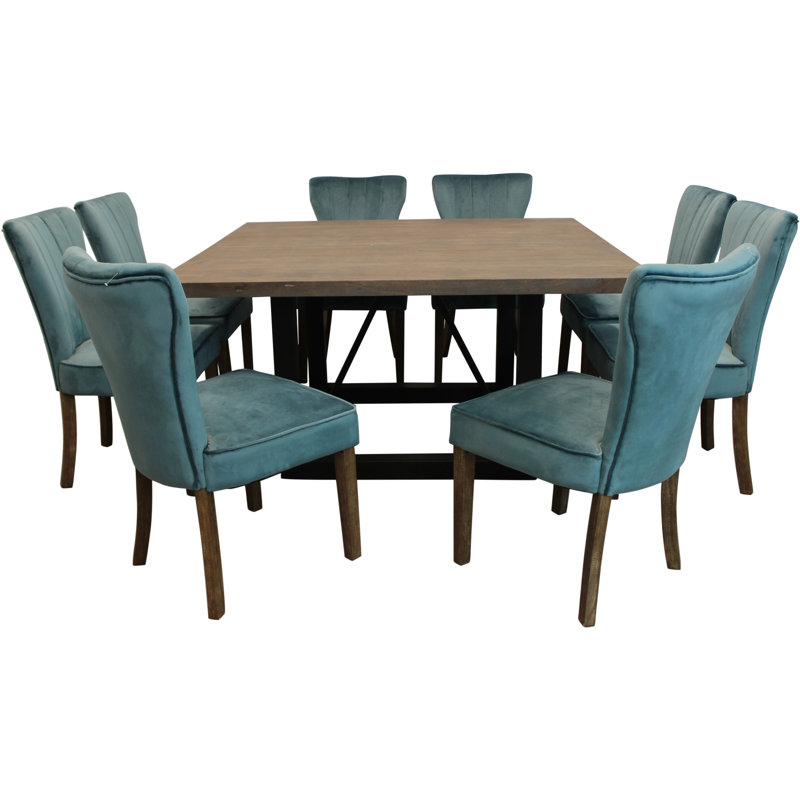 Ensemble repas pour 8 personnes Felix, Bleu sarcelle