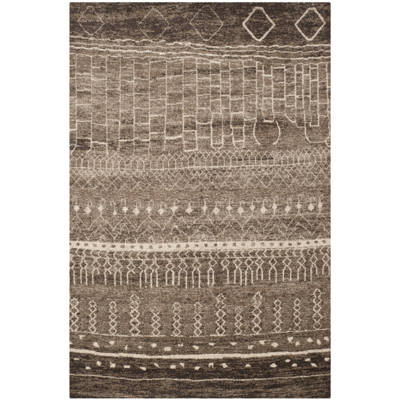 Montsalas Abstract Hand Woven Area Rug, Rectangle 122 x 183 cm