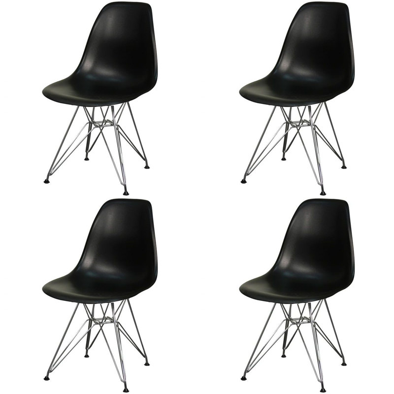 Chaise d'appoint Caputo, Noir