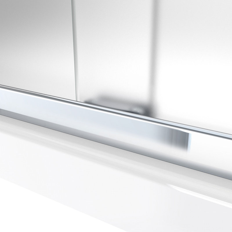 Porte de baignoire coulissante sans cadre 60 po DreamLine Encore, Chrome