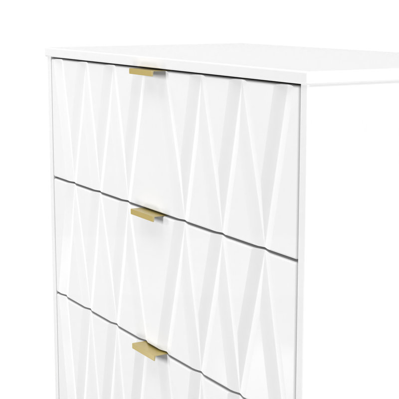 77 cm W Chest of 4 Drawers, White