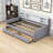 Twin Upholstered Daybed with Shelves and Drawers-1175844622