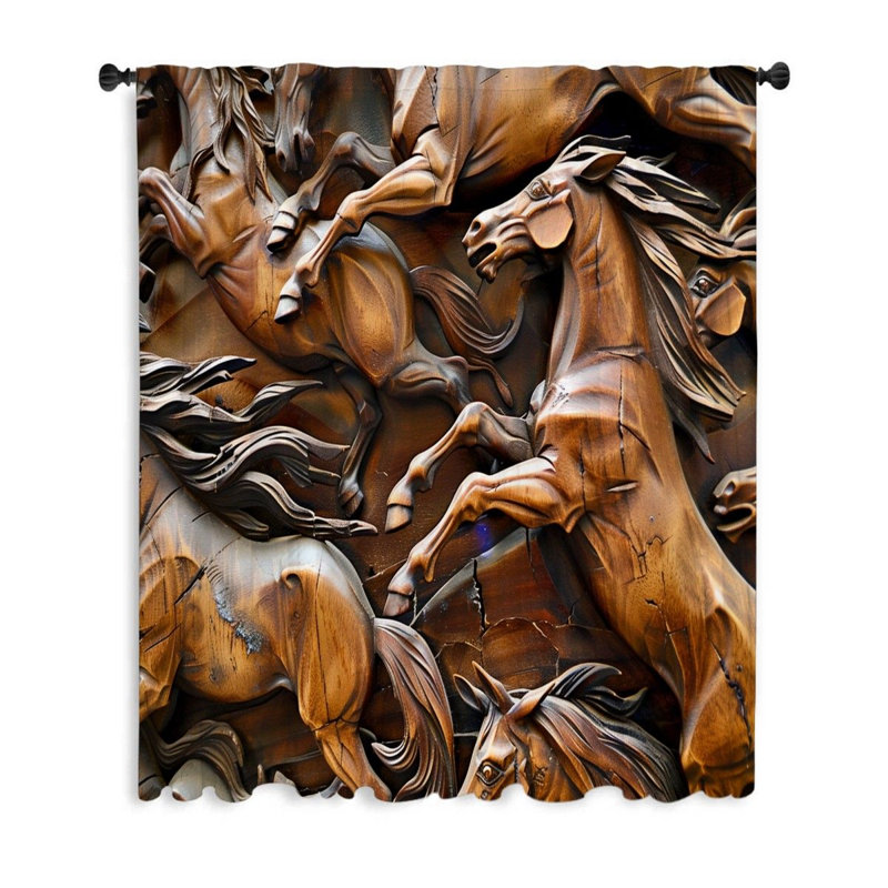 Rideau occultant en polyester Elanna filtre beaucoup de rideaux de lumière, L 50 po x L 84 po