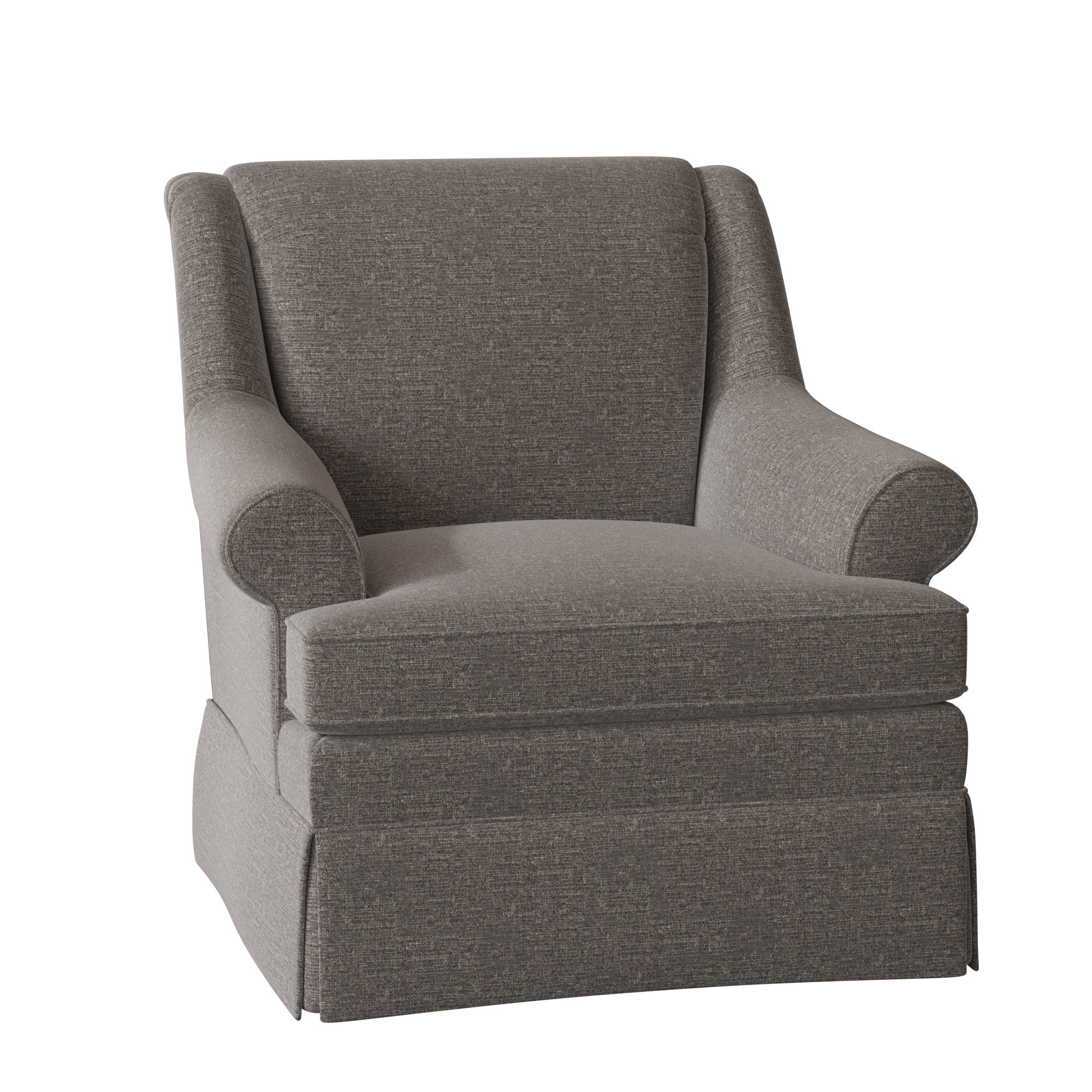 Eliana Upholstered Armchair, Wanderer 41 Gray, No