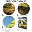 Vieille maison de campagne recouverte de vert profond - art mural paysage-1870040953-1870040929
