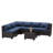 7-Piece L-Shaped All-Weather Wicker Sectional Sofa with Cushion-938086756