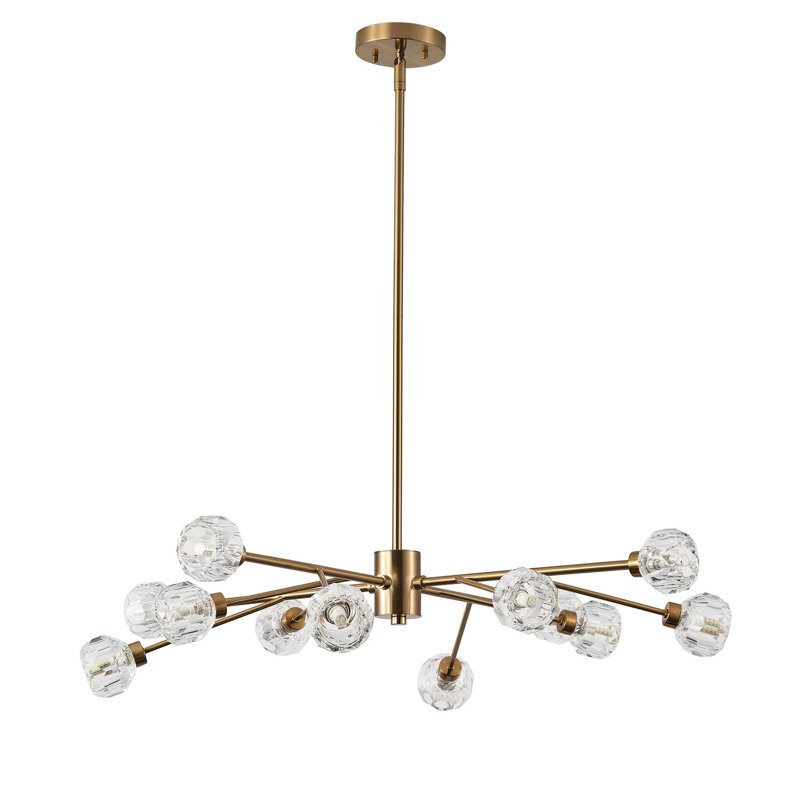 Luminaire suspendu en verre 12 lumières