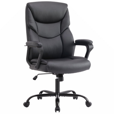 Fauteuil de direction en cuir avec fonction berçante réglable Jakorey