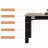 French luxury style rectangular dining table sets