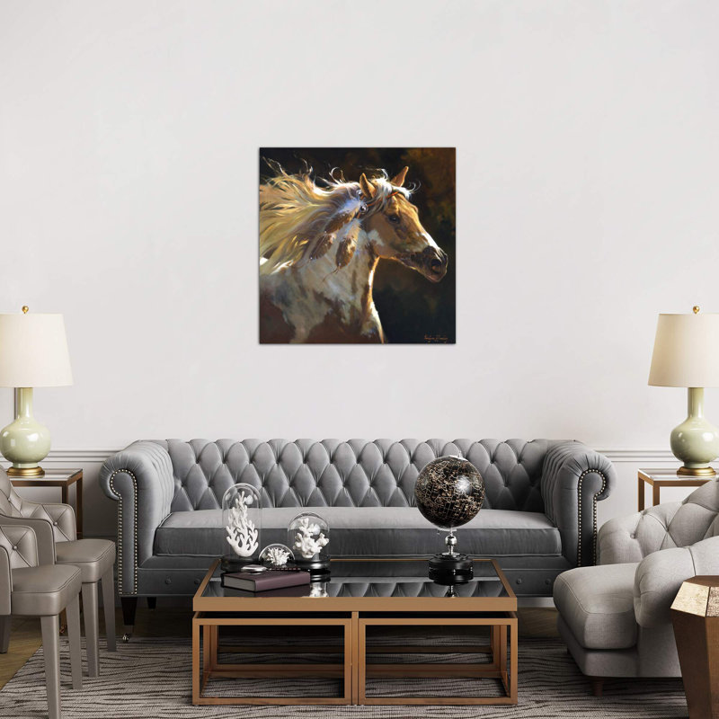 Spirit Horse by Carolyne Hawley - Wrapped Canvas Print, 30.48 cm H x 30.48 cm W, Wrapped Canvas