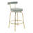 Kayson 25.5" Gold Swivel Upholstered Counter Stools-1129021422