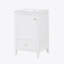Meuble-lavabo de salle de bain avec lavabo, armoire, support de rangement et tiroir, matériaux de haute qualité, porte à fermeture douce pour une solution de salle de bain pratique