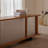 Solid Wood TV Stand with Stainless Steel Doors