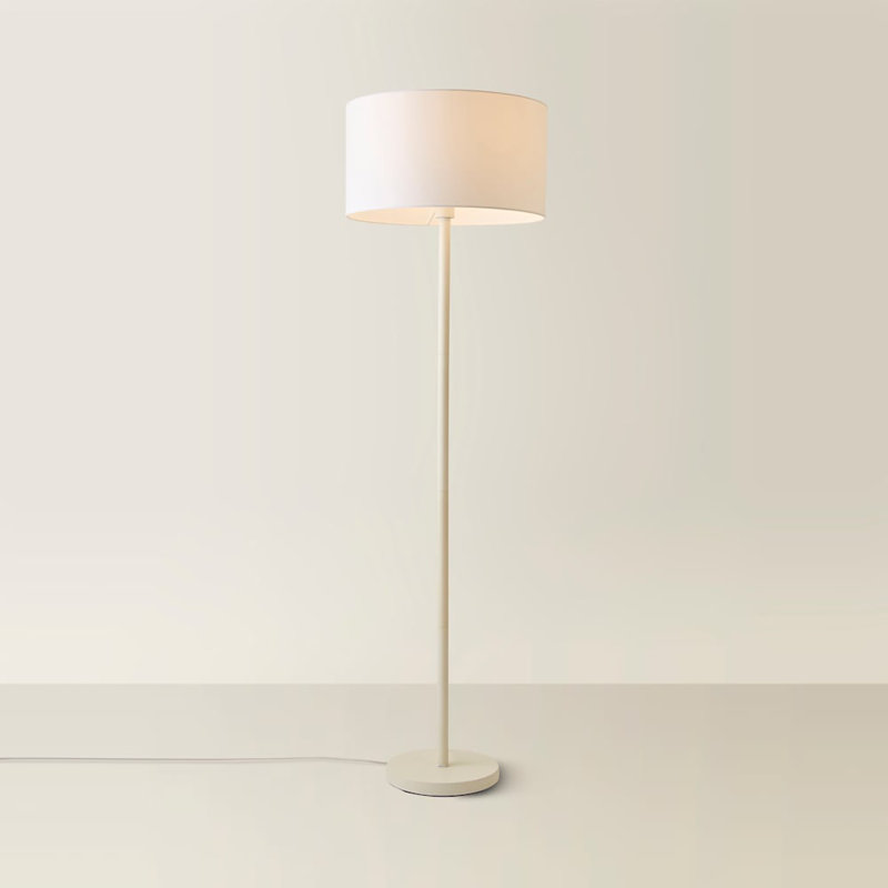 Romeir 148cm Matte Traditional Floor Lamp, White, No