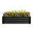 Metal Raised Garden Bed 421Ft For Herbs And Vegetables, Black, Build, Rust - Proof Black Vegetables Herbs, 421Ft, Design, Easy To Install-2003110508-2003110499