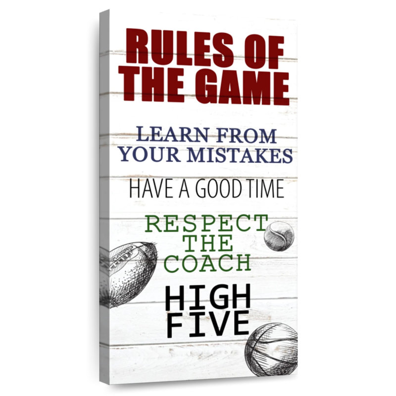 Rules Of The Game I, H 24 po x l 12 po