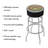 Swivel Upholstered Counter Stool with Metal Frame