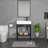 Freestanding Utility Sink Ceramic Rectangular Console Bathroom Sink Wall-mount Bathroom Basin with One Faucet Hole,Washboard,Stainless Steel Bracket-123705431-123705430