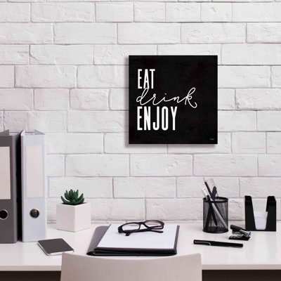 Epic Graffiti «Eat, Drink, Enjoy» par Jaxn Blvd. Latitude Run® «Eat, Drink, Enjoy» par Jaxn Blvd., estampe numérique sur toile