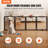 Metal Free Standing Pet Gate With Door-1124486027