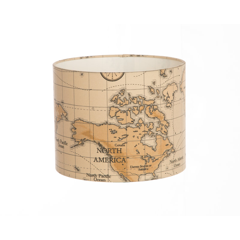 Cotton Drum ( Screw On ), Dusty Orange, Pendant Shade, 20cm H x 30cm W x 30cm D