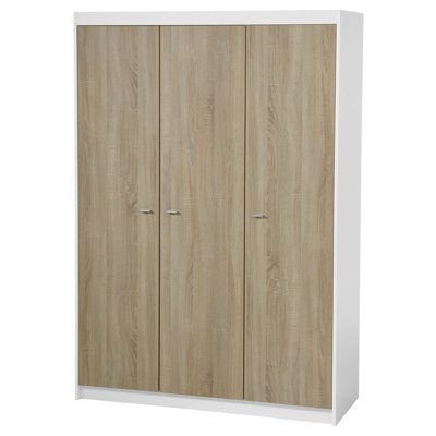 Gabriella 3 Door Manufactured Wood Wardrobe