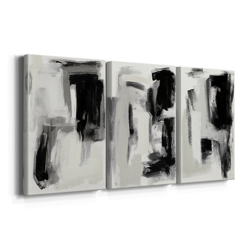 ABSTRACT Series DCCLXX  -Custom Wrapped Gallery Canvas - 3 Pieces, 36" H x 72" W