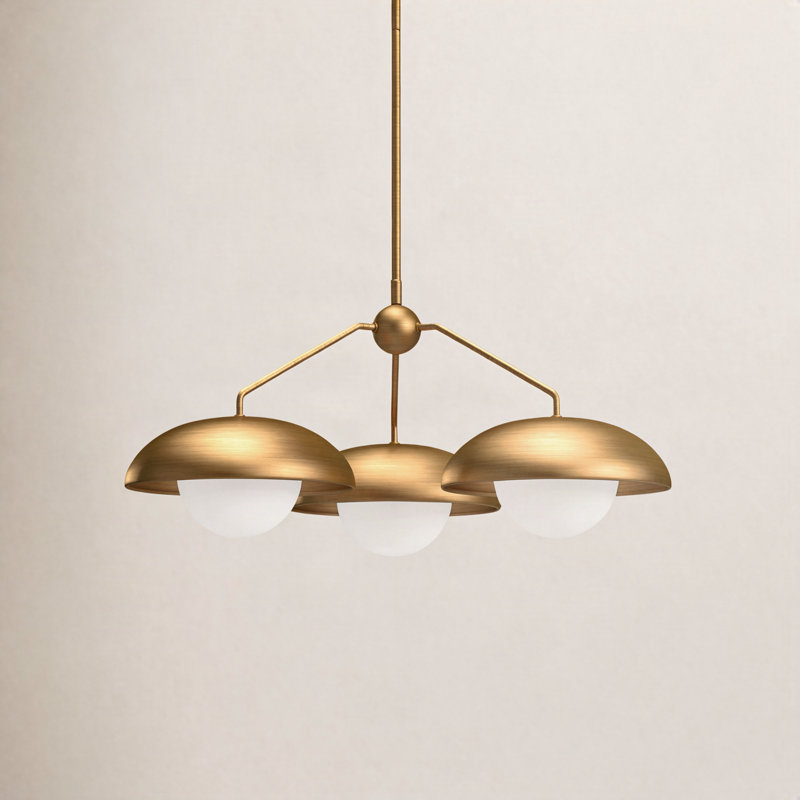 Alessia 3 - Light Sphere Chandelier, Aged Gold
