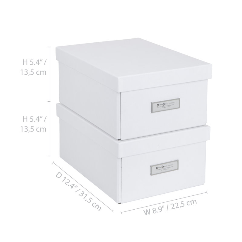 Collapsible Storage Box, White