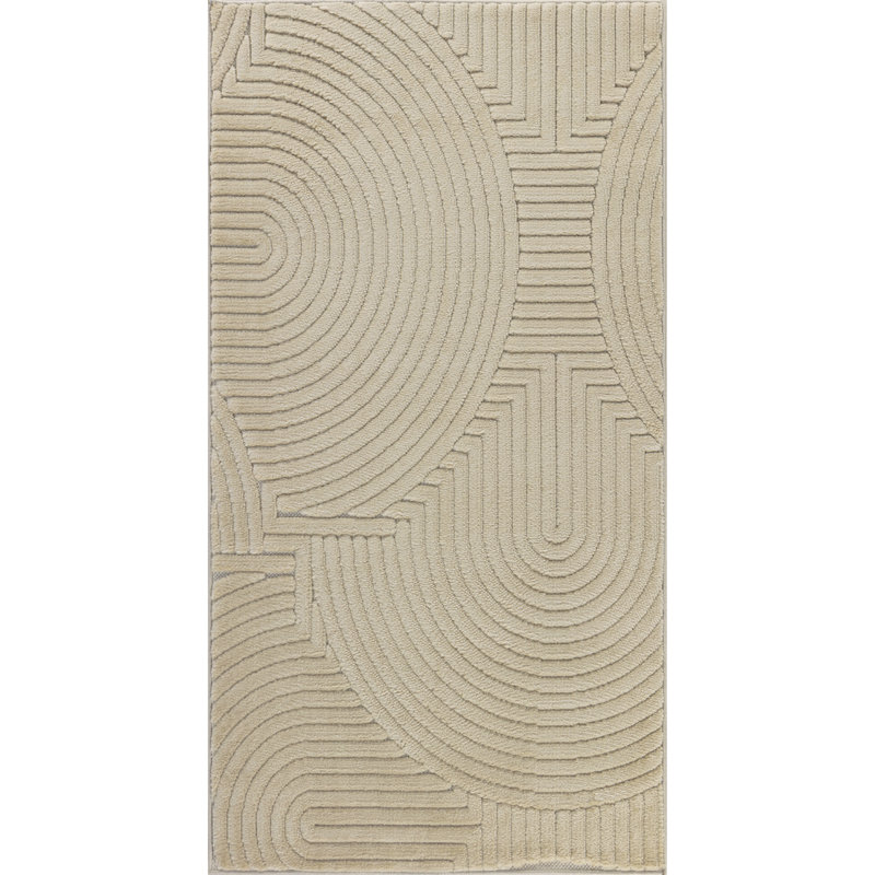 Ranota In- & Outdoor Scandi Modern Boho Beige Area Rug, Rectangle 200 x 140 cm