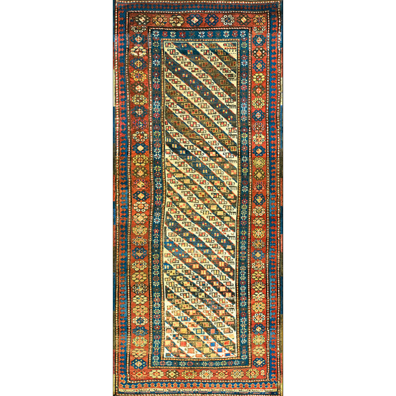 Hand Knotted Wool Geometric Area Rug