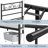 Graceful Scroll Platform Bed with Multiple Size and Color-2103365496-2086413079