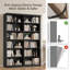 Bibliothèque double en bois H 72 "x l 47,2" à 6 niveaux-128999103
