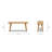 Hawley 41.5" Solid Red Oak Wood Bench-792776066-792776064