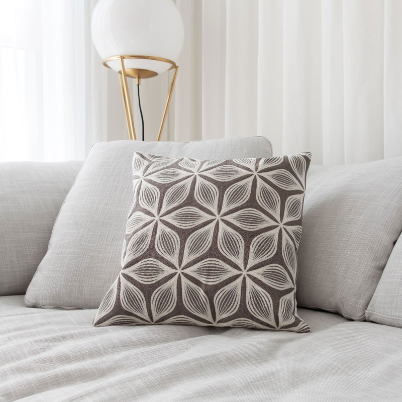Ida Embroidered Throw Pillow