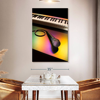 Microphone And Piano