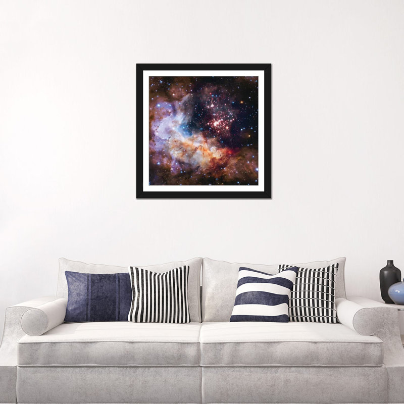 Impression sur toile tendue, "céleste fireworks, westurland 2 (hubble, la chambre à coucher de la, H 24 po x l 24 po x P 1 po