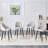 Modern PU Leather Bar Stool With High Back And Gold Footrest, 25" Seat Height-183521277-183681736