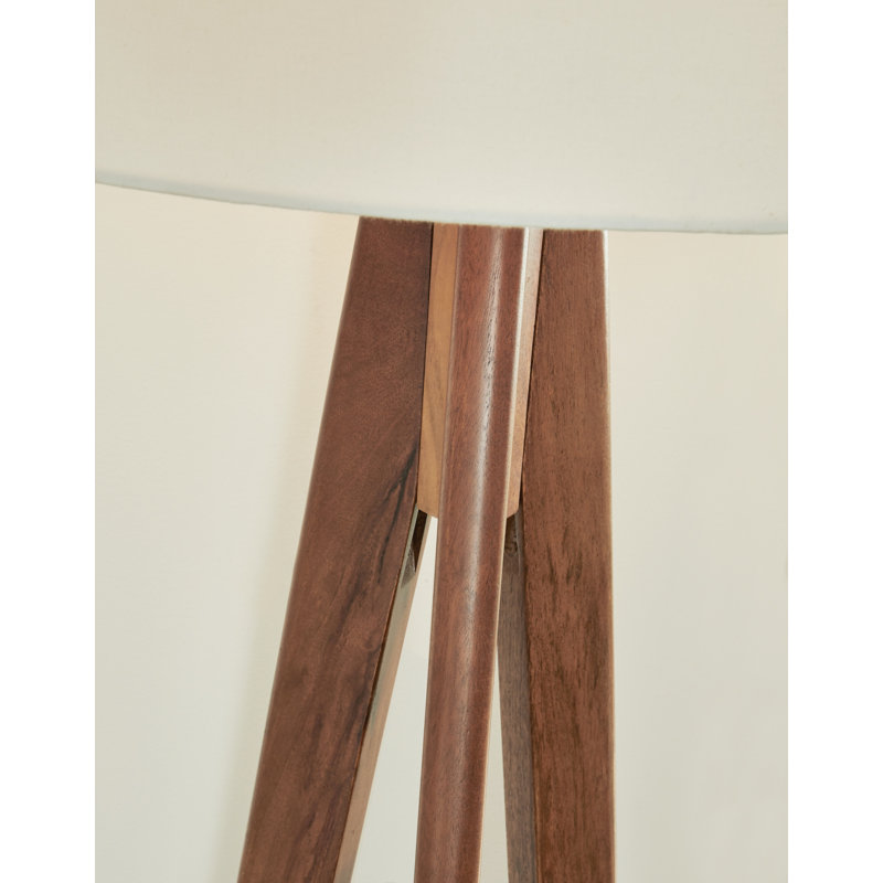 Zenda 71'' Tripod Floor Lamp, Brown
