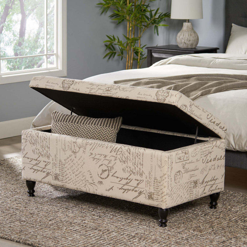 Alcina Fabric Upholstered Storage Bench