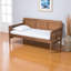 Lit de jour simple Flair avec rotin synthétique et finition frêne cendré, H 41,41 po x l 78,15 po x L 40,96 po-1382246973-1383430208