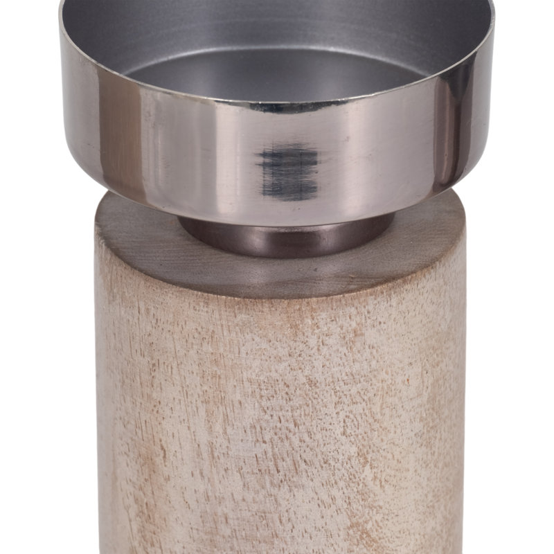  Foxx Mango Wood, Elliot Candle Holders,3-Piece