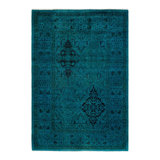Fine Vibrance One-of-a-Kind 4' 1" X 5' 10" Hand Knotted Area Rug