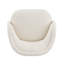 Fauteuil d'appoint incurvé crème-1126345934