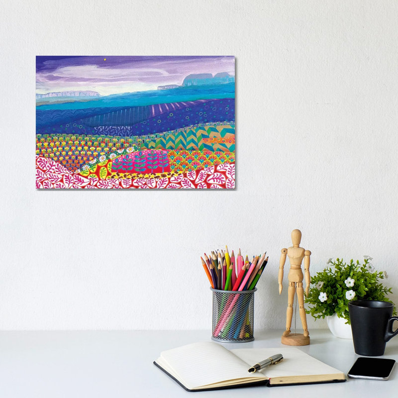 A Hazy Day by Imogen Skelley - Painting on Canvas, 20.32cm H x 30.48cm W x 1.9cm D, Wrapped Canvas