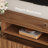 71" Mid-Century Modern TV Stand, Rectangular Slatted Wood Media Console with Open Storage