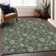 Premium Machine Washable Prisco Olive Rug